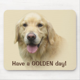 O golden retriever tem um dia dourado Mousepad