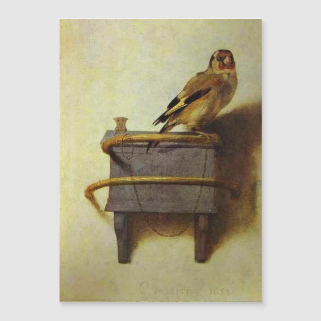 O Goldfinch da Carel Fabritius (Frente)