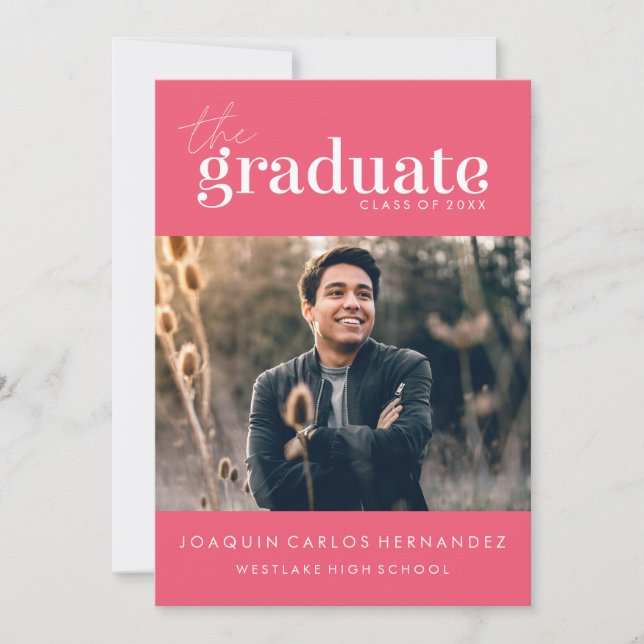 O GRADUADO OUSADO | CONVITE DE FOTOGRAFIA DE GRADU (Frente)