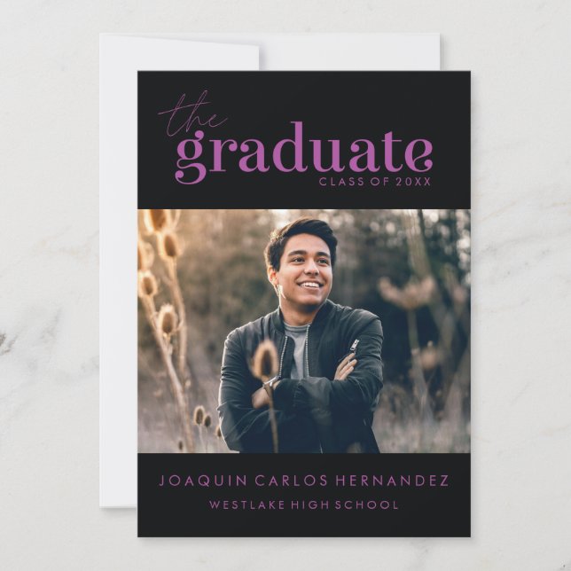 O GRADUADO OUSADO | CONVITE DE FOTOGRAFIA DE GRADU (Frente)