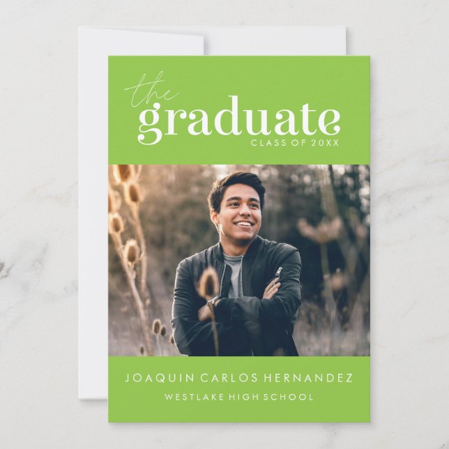 O GRADUADO OUSADO | CONVITE DE FOTOGRAFIA DE GRADU (Frente)