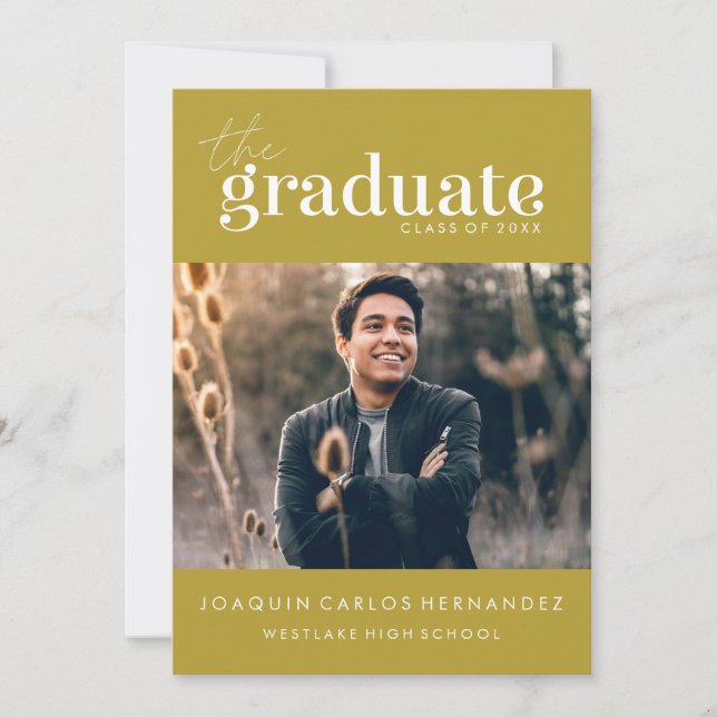 O GRADUADO OUSADO | CONVITE DE FOTOGRAFIA DE GRADU (Frente)