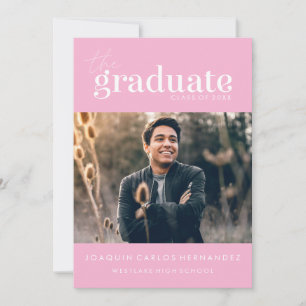 O GRADUADO OUSADO CONVITE DE FOTOGRAFIA DE GRADU