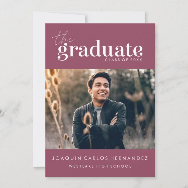 O GRADUADO OUSADO | CONVITE DE FOTOGRAFIA DE GRADU (Frente)