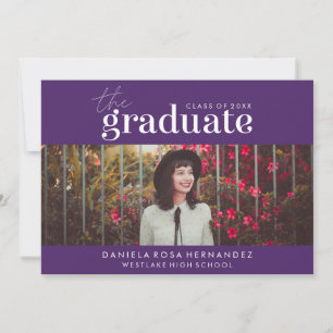 O GRADUADO OUSADO CONVITE DE FOTOGRAFIA DE GRADU