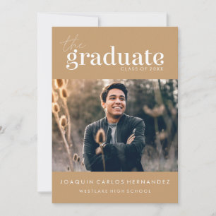 O GRADUADO OUSADO CONVITE DE FOTOGRAFIA DE GRADU