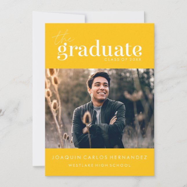 O GRADUADO OUSADO | CONVITE DE FOTOGRAFIA DE GRADU (Frente)