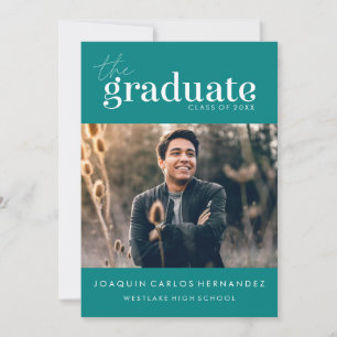 O GRADUADO OUSADO CONVITE DE FOTOGRAFIA DE GRADU