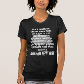 O gráfico da camisa NY de New York do búfalo voa