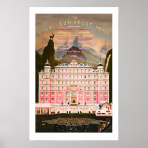 O Grand Budapest Hotel Impressão Filme Wes Anderso