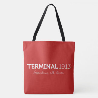 O grande bolsa vermelho do terminal 1913