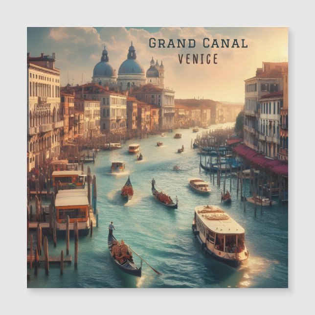 O Grande Canal em Veneza Itália Viagem (Frente)