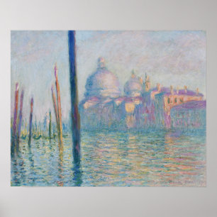 O Grande Canal, Veneza por Monet - Poster