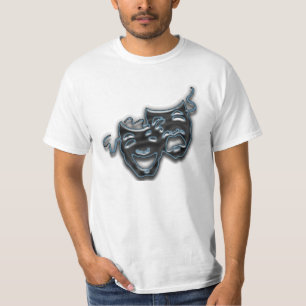 O grande néon azul mascara t-shirt