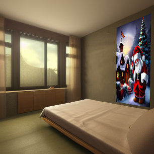 O Grande Pai Natal AI Art Poster