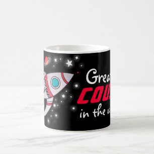 O "grande PRIMO caneca preta/vermelha do universo"
