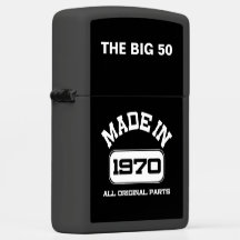 O GRANDE ZIPPO DE ANIVERSÁRIO DE 50 ANOS Lighter 1