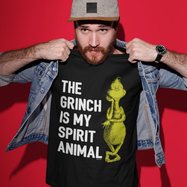 O Grinch é a minha Citação de Camiseta do Animal E (Criador carregado)