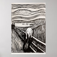 O Gritar de Edward Munch Poster