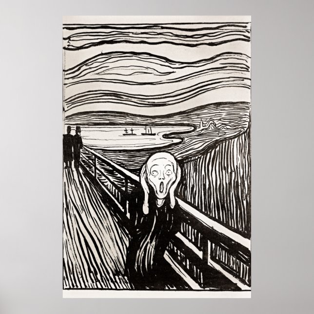 O Gritar de Edward Munch Poster (Frente)