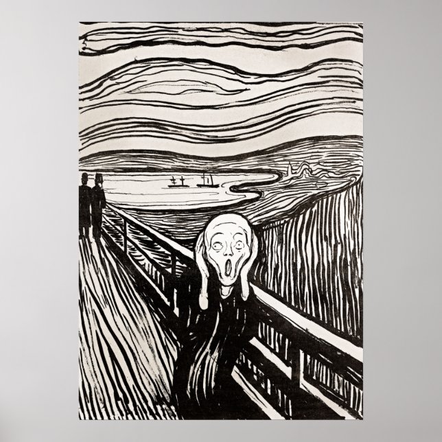 O Gritar de Edward Munch Poster (Frente)