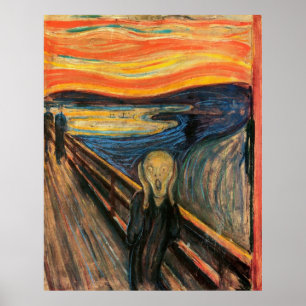 O gritar - poster da arte da reprodução