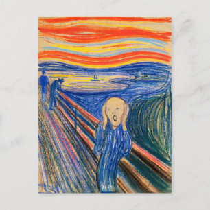 O Grito de Edvard Munch (em pastel) Cartão postal