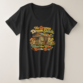 O Groovy Dream Shack: Camiseta Básica Feminina Plu