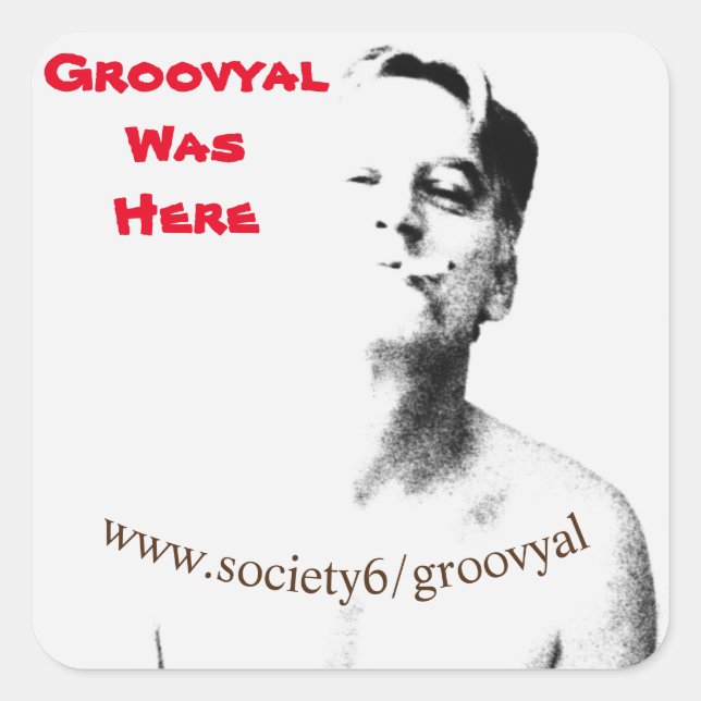 O Groovyal Estava Aqui Com Autocolantes (Frente)