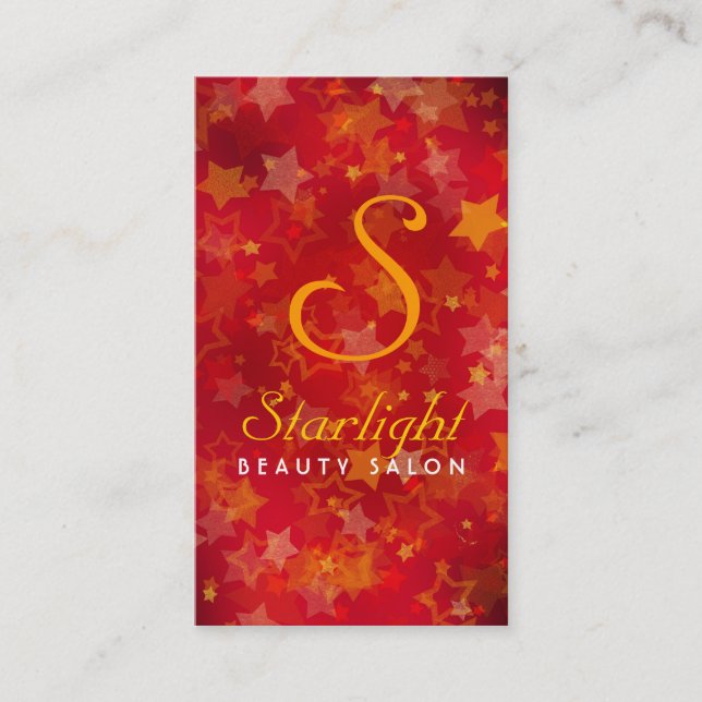 O Grunge Stars o cartão de visita (Frente)