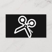 O GRUPO da CADEIRA scissor cartões de visitas