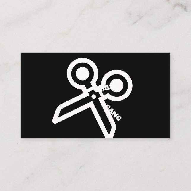 O GRUPO da CADEIRA scissor cartões de visitas (Frente)