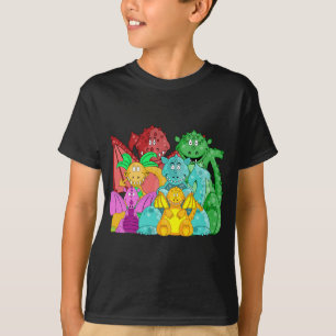 O grupo do dragão caçoa o t-shirt