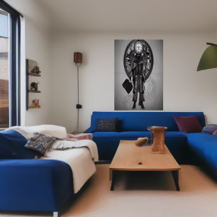 O guardião do tempo   AI Art Poster