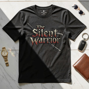O Guerreiro Silencioso - Camiseta Design Motivacio