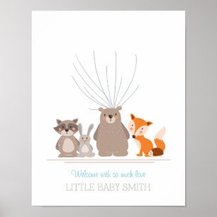 O guestbook do chá de fraldas toma as impressões