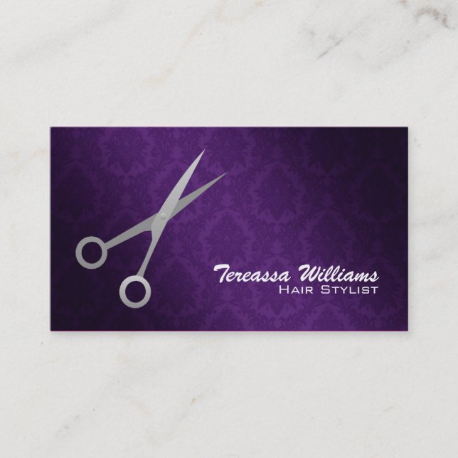 O Hairstylist Scissors cartões de visitas (Frente)