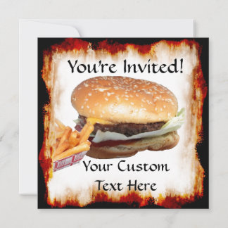 O hamburguer 'n frita o convite