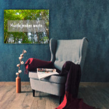 O hastle torna o desperdício de poster inspiracion