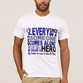 O HERÓI VEM AVANTE camisetas de 1 CANCRO DO CÓLON