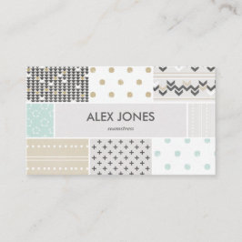 O hipster geométrico modela o cartão de visita