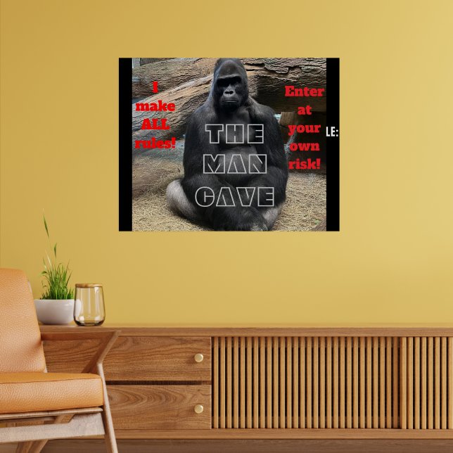 O HOMEM CAVE POSTER (Sala de Estar 2)