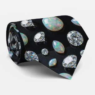 O Homem Luxuoso Gravata Borboleta Diamante Opala