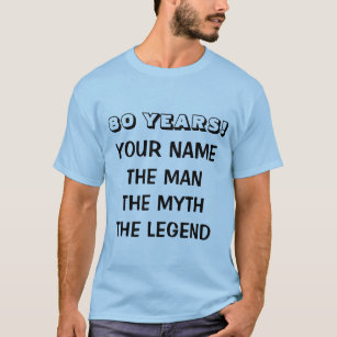 O homem mito a lenda da camisa para os homens 80 d