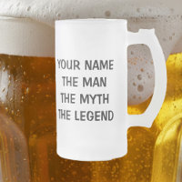 O homem mito lenda caneca de cerveja para os homen