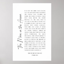 O homem na arena - Theodore Roosevelt - Poster