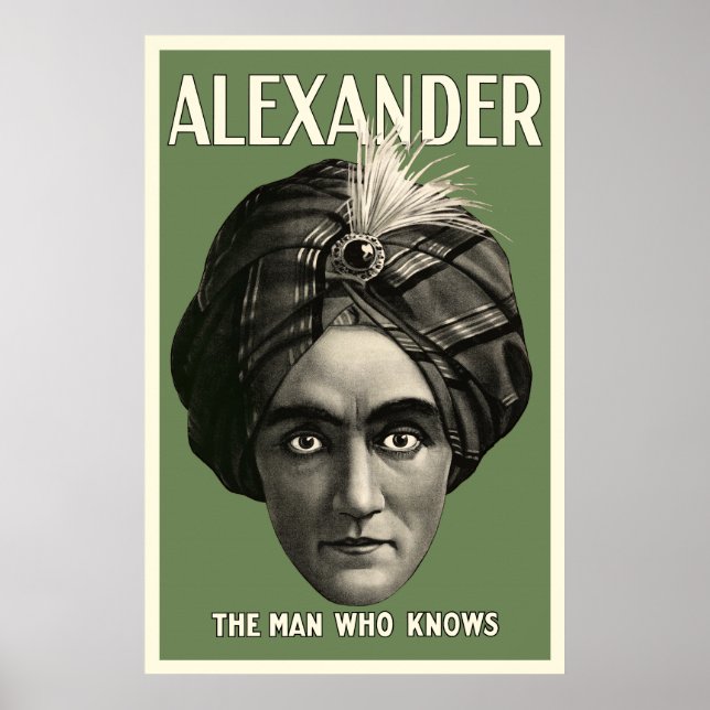 O Homem Que Conhece Poster - Verde (Frente)