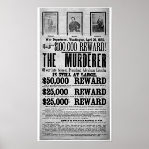 O homicídio de Lincoln quis o poster