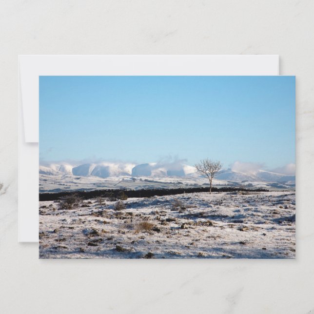 O Howgill Fells Cartão de Férias de Inverno para I (Frente)