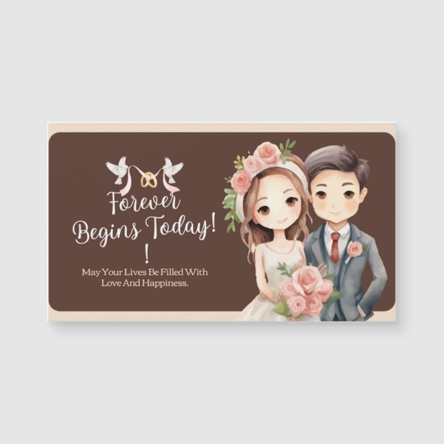 O imagem apresenta um e-card de casamento com um c (Frente)